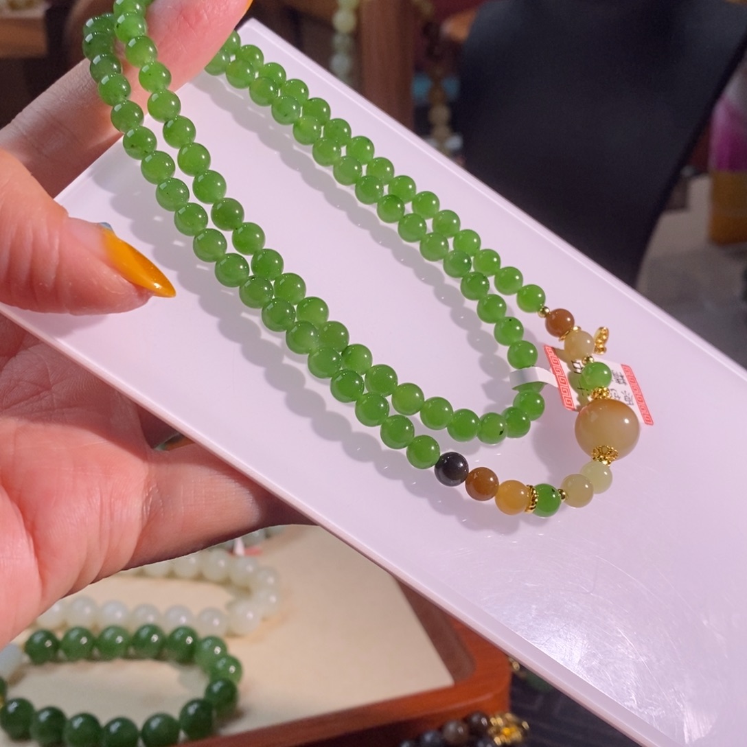 和田玉未镶嵌手链