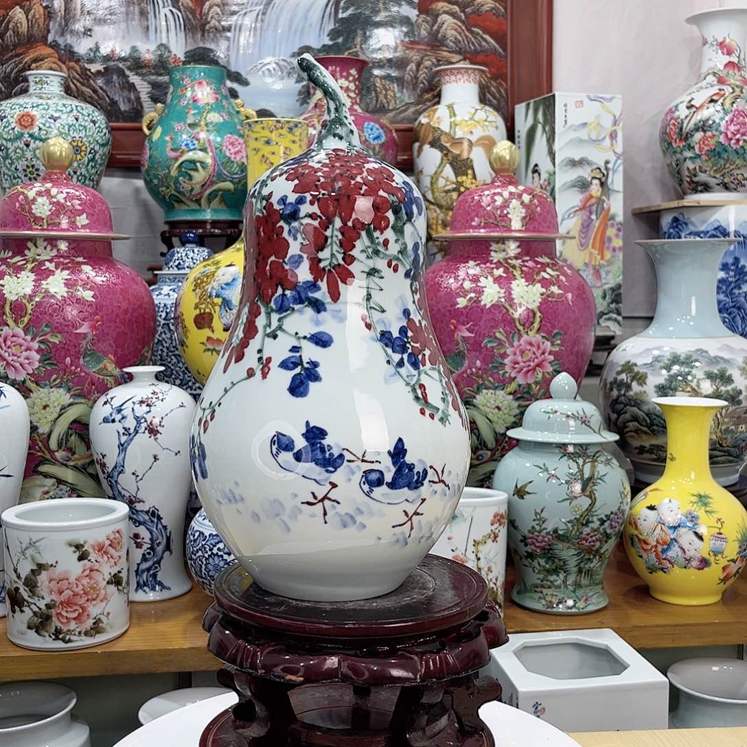 用***3摆件景德镇的陶瓷