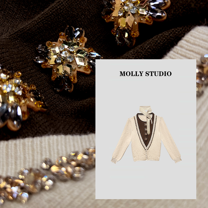 【冬日邂逅】Molly 时尚气质简约 上衣 M2025697