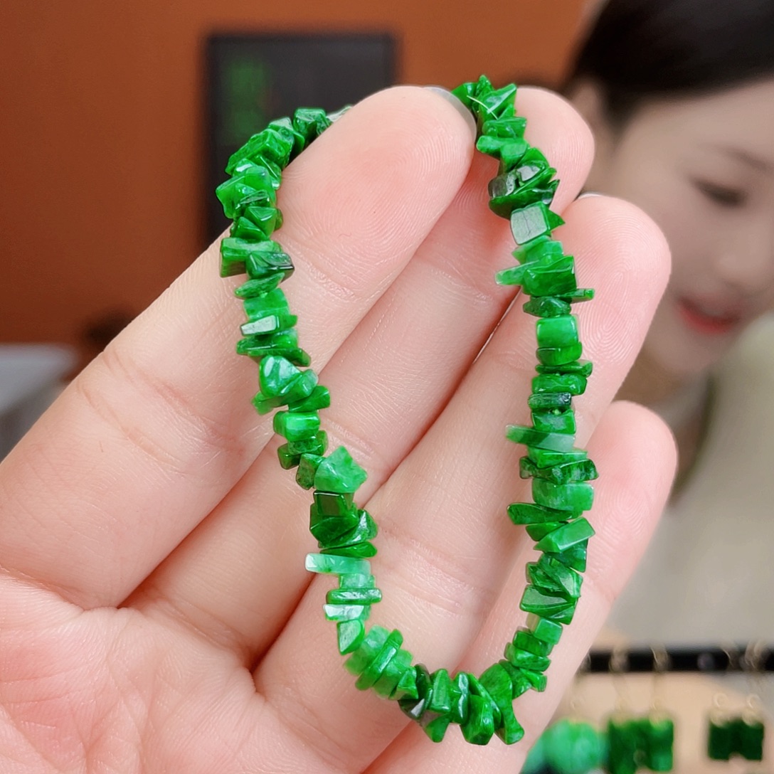 翡翠未镶嵌耳饰饰品