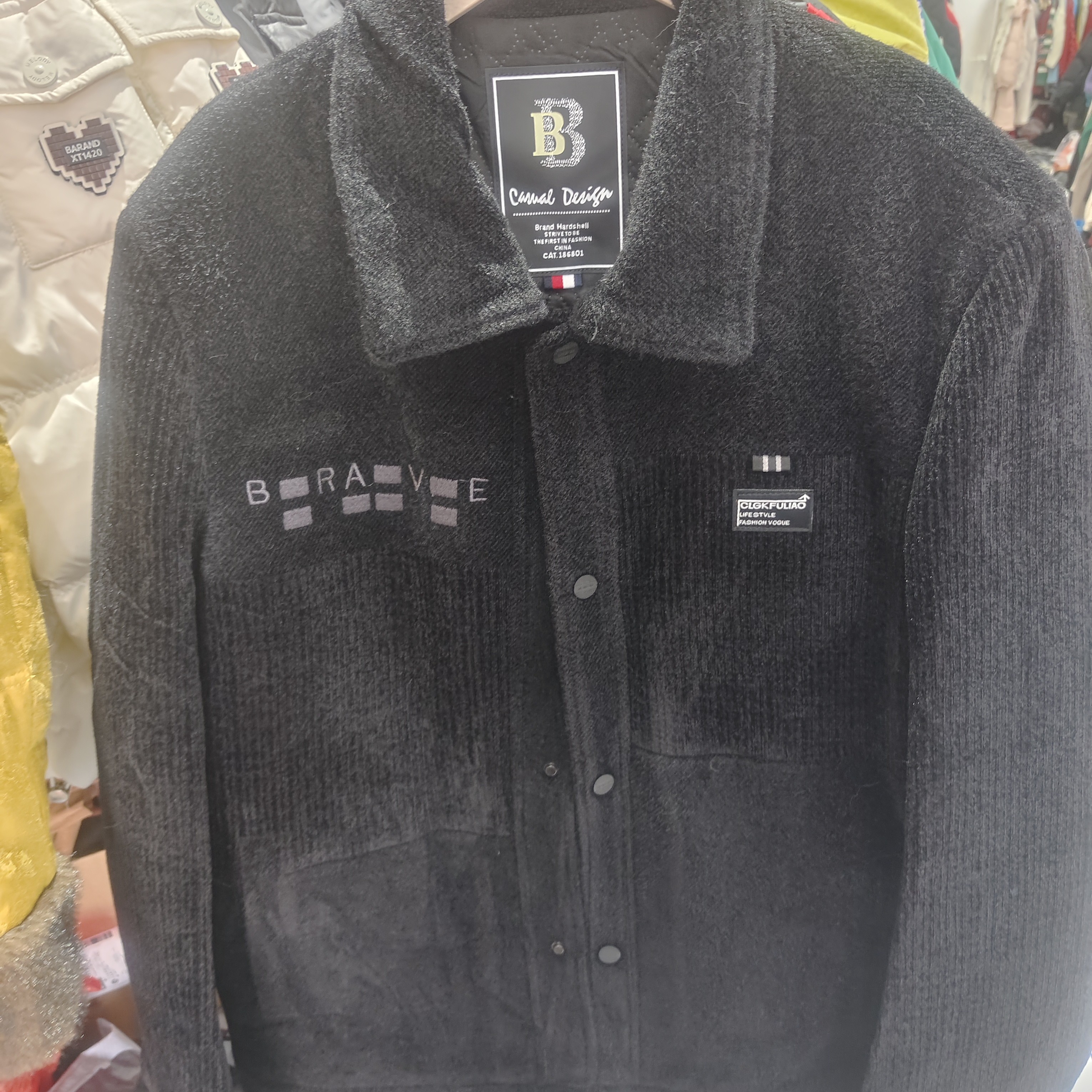 良玉推荐男款加厚保暖外套1