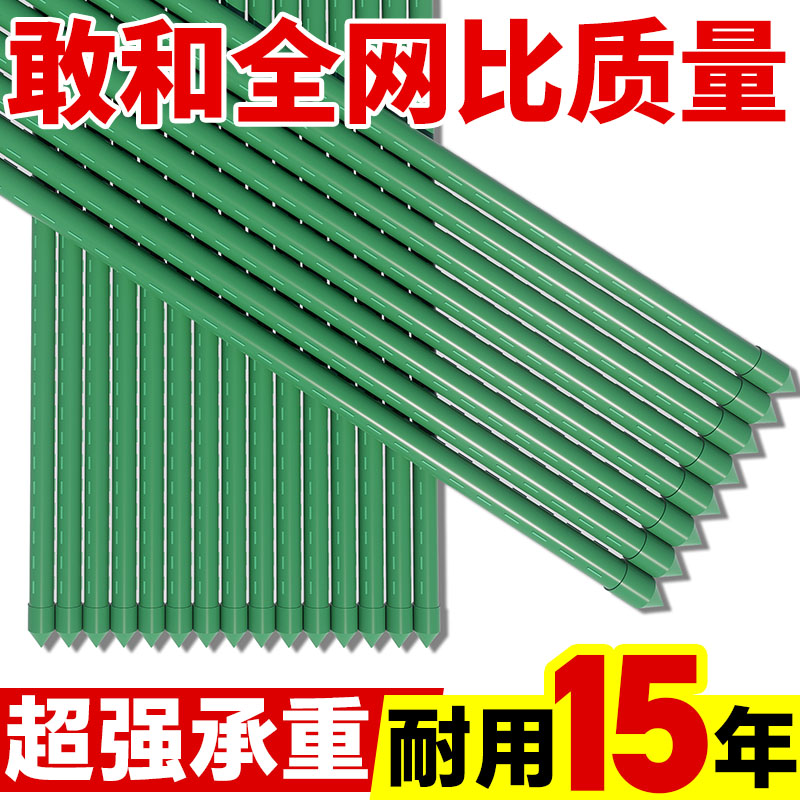 包塑钢管园艺支架豆角黄瓜爬藤支撑杆花园庭院植物番茄固定爬藤架