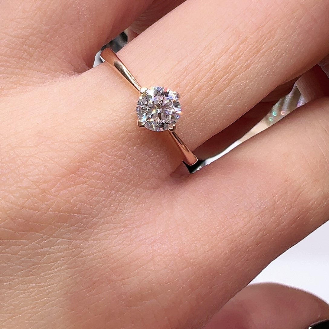 合成钻石18K金镶嵌JJ121522