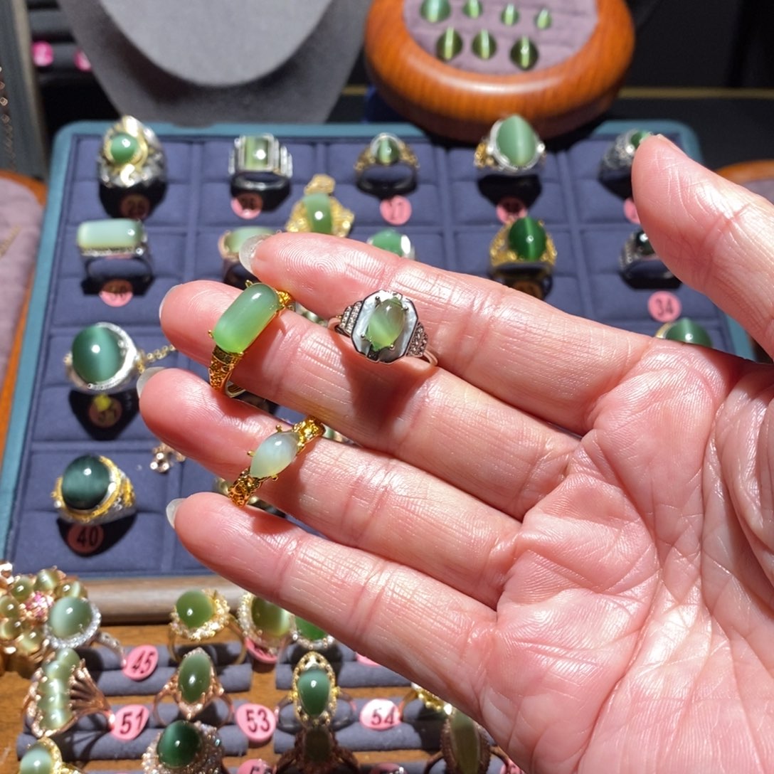 和田玉戒指未镶嵌鞠*