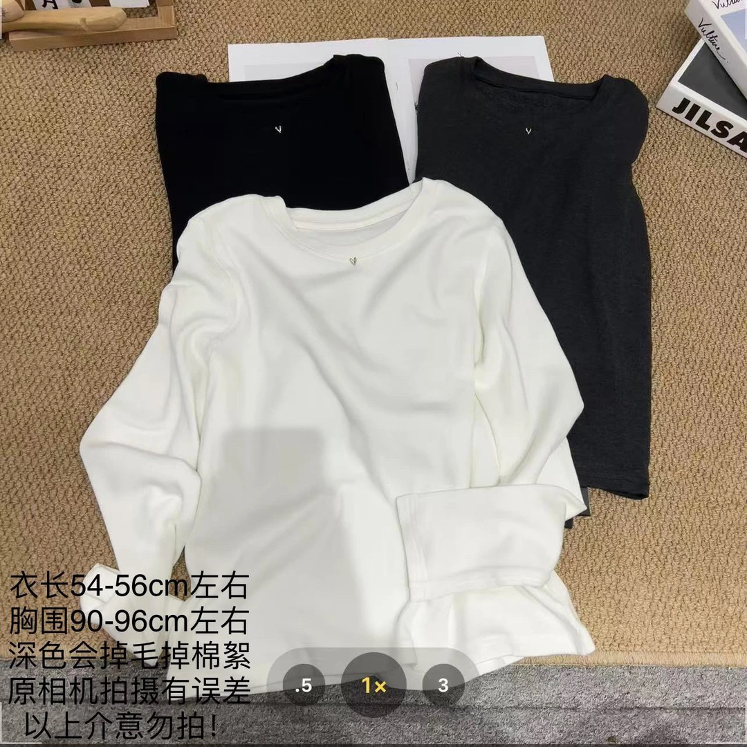 【七安倩】金属小标打底衫 0100