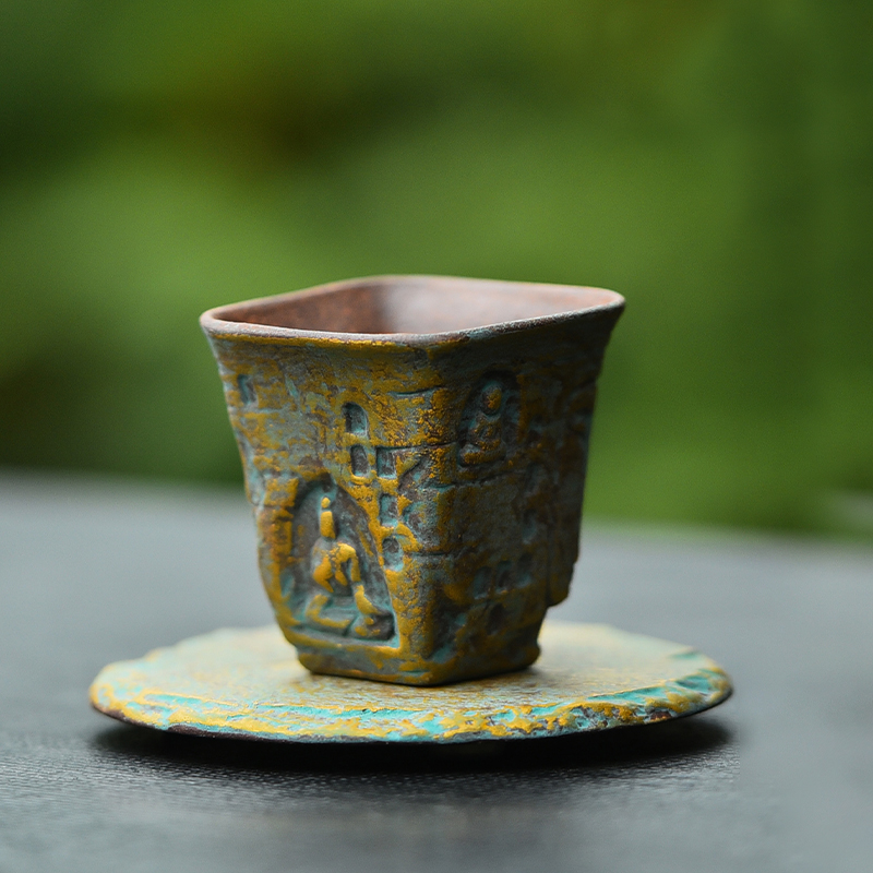 功夫茶杯陶瓷主人茶杯单个男女士个人专用高颜值喝茶杯公道杯茶具