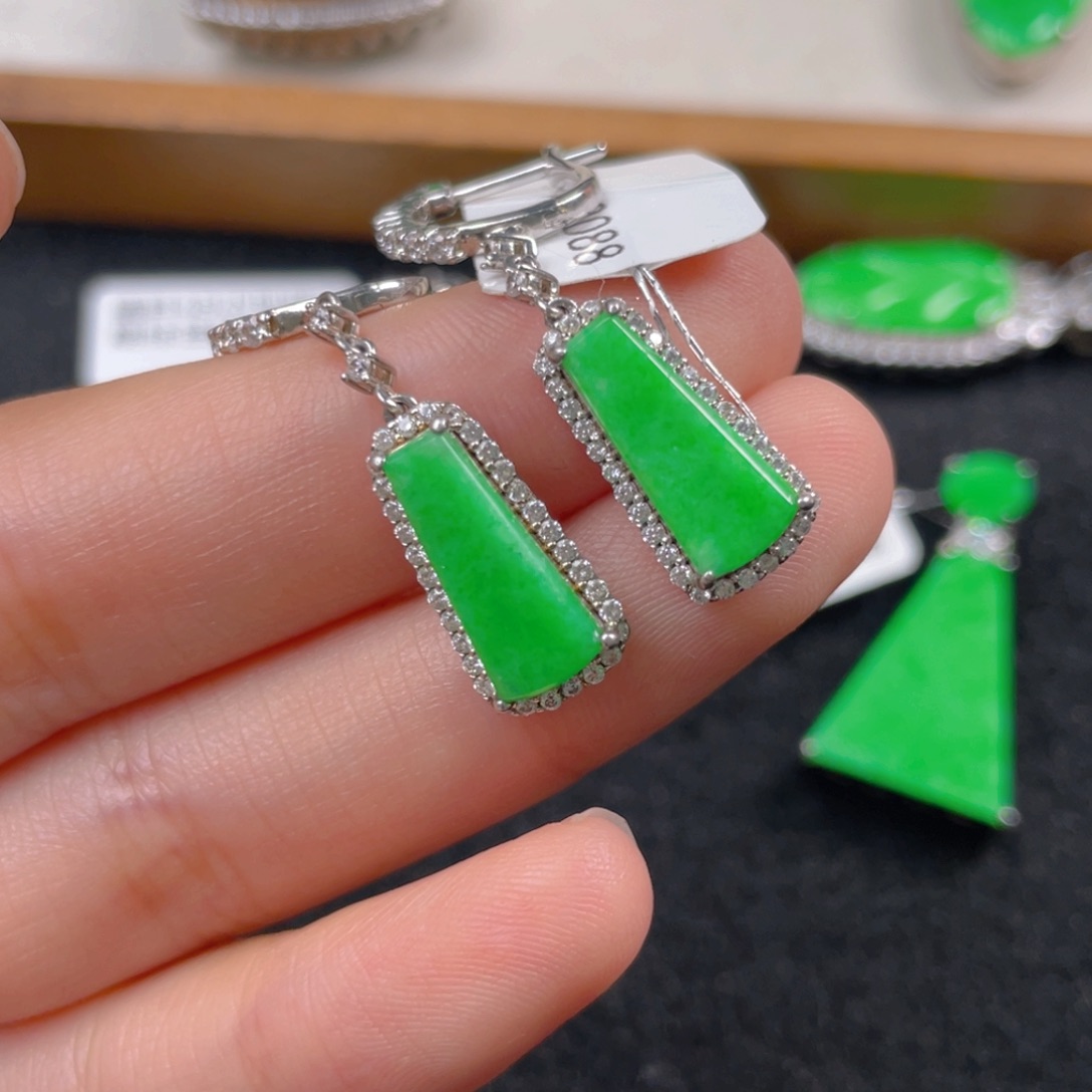 翡翠颈饰银S925镶嵌n k k k m