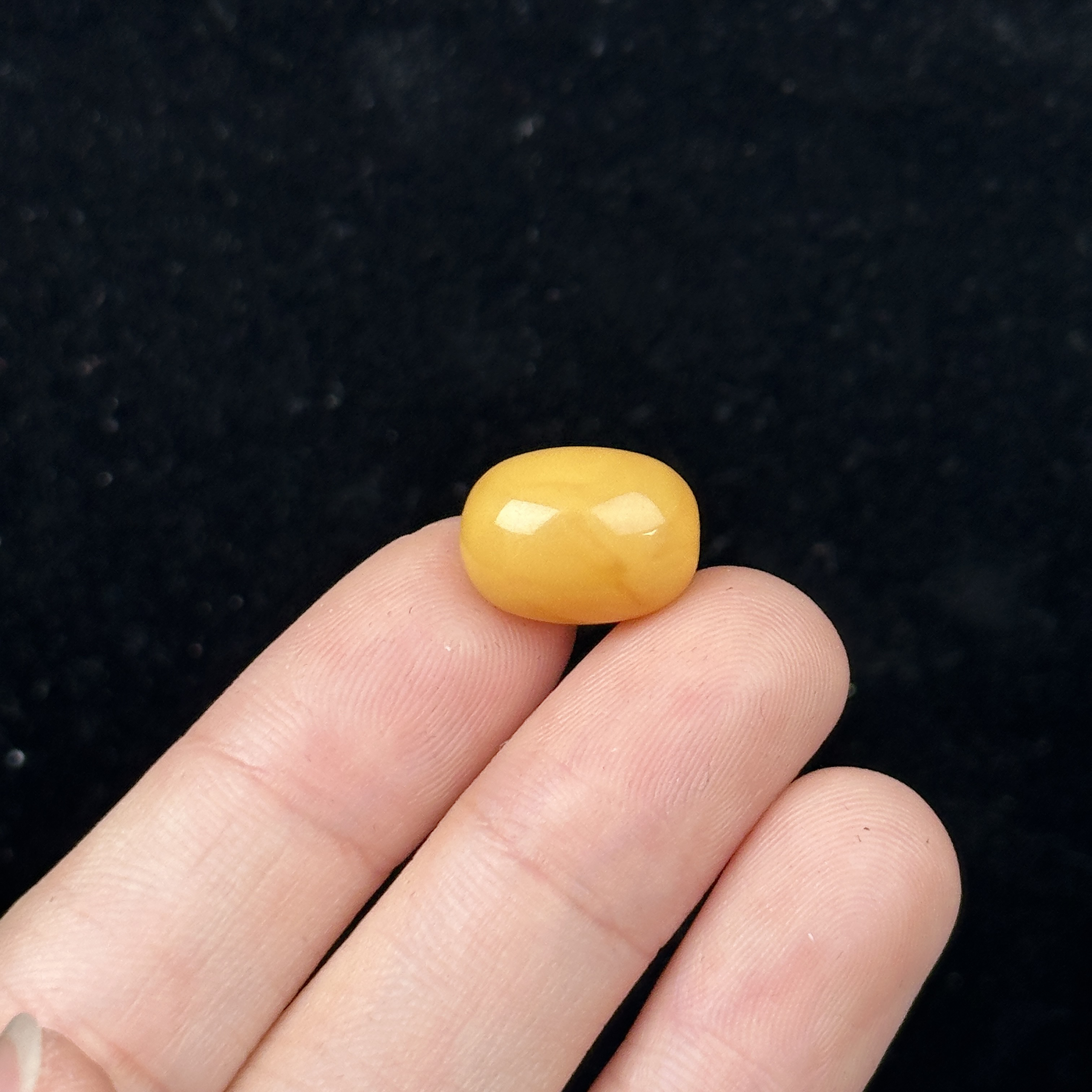 K7625天然原矿蜜蜡 鸡油红桶珠10.2*13.6mm支持鉴定假一罚十