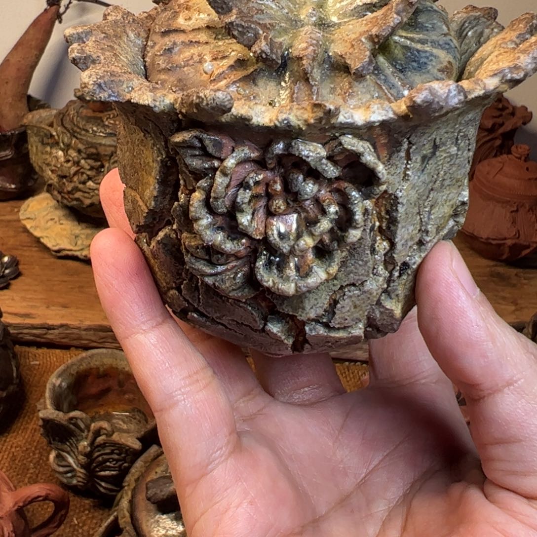 @***@蝶恋花柴烧重落灰盖碗