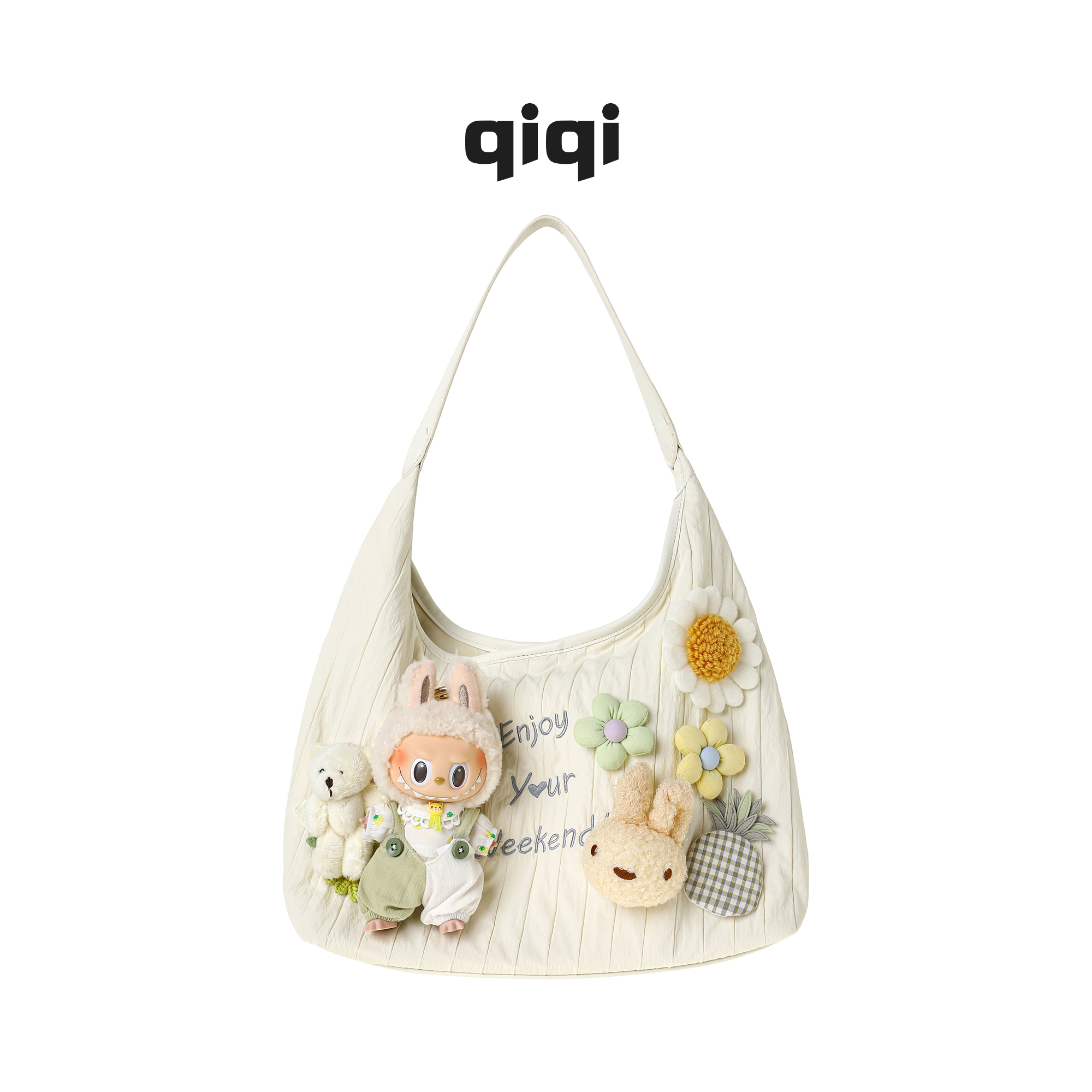 柒柒工艺（混端端盒）五个不重复原创潮包手作毛绒娃包卡通时尚百搭