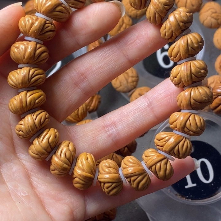 手串文玩核桃秦岭野生龙纹桃核16