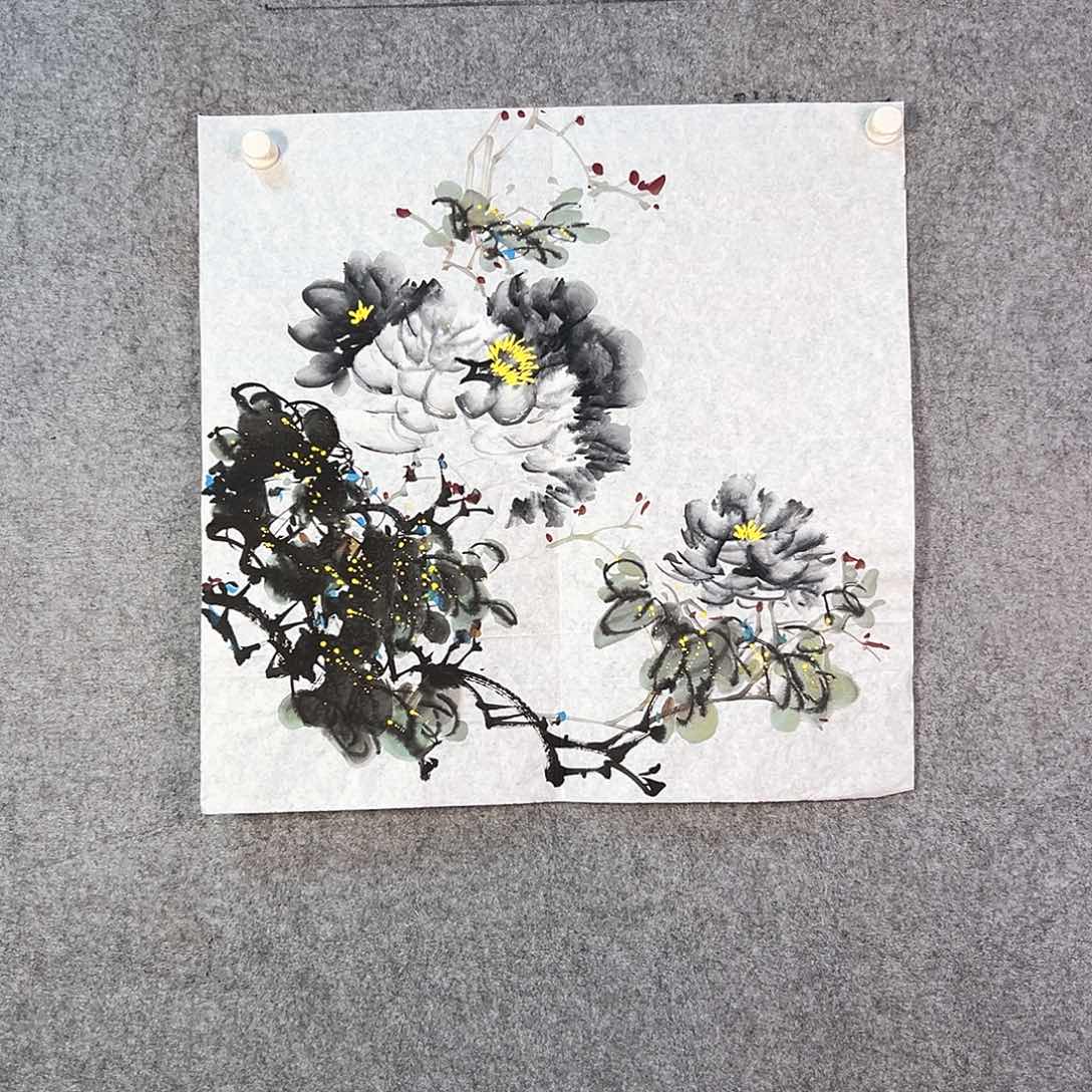 国画122 牡丹花盛开的季节