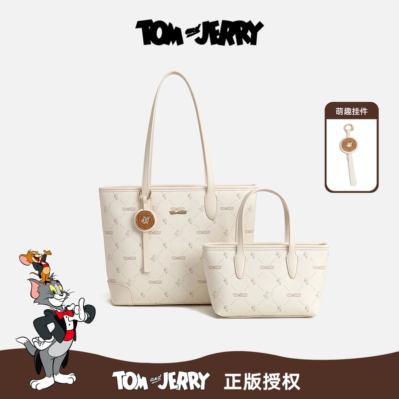 【Tom and Jerry】2025新款时尚简约印花单肩托特包
