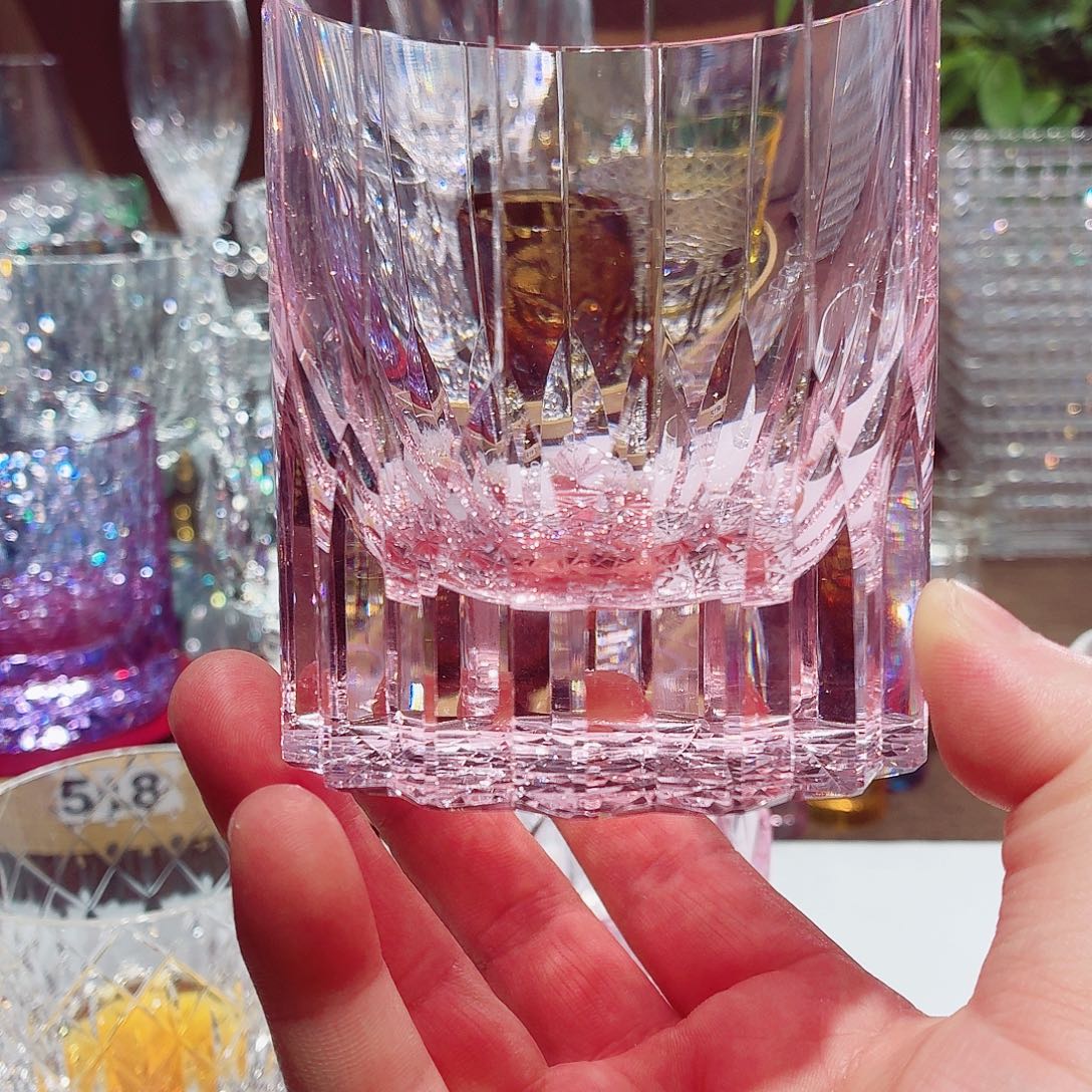 A***A手柄款水晶玻璃威士忌酒杯