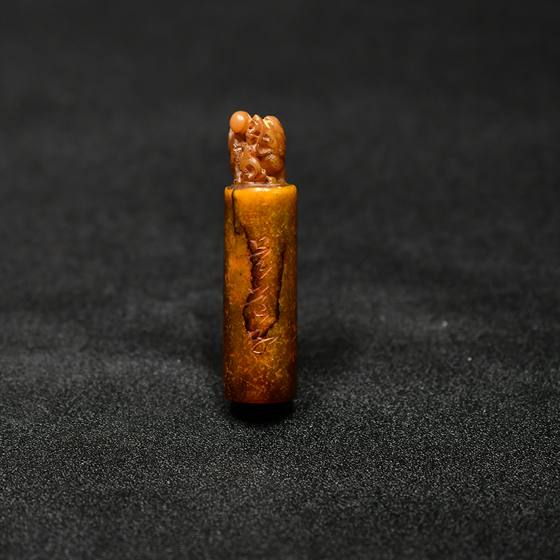 老印章金石篆刻 兽钮 寿山石芙蓉印章AC17