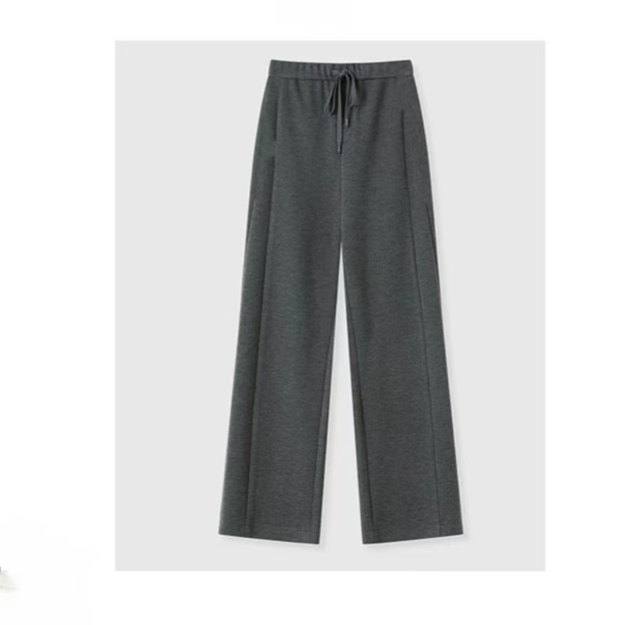 休闲裤女2025秋冬新款慵懒风美式宽松显瘦百搭窄版直筒高腰长裤