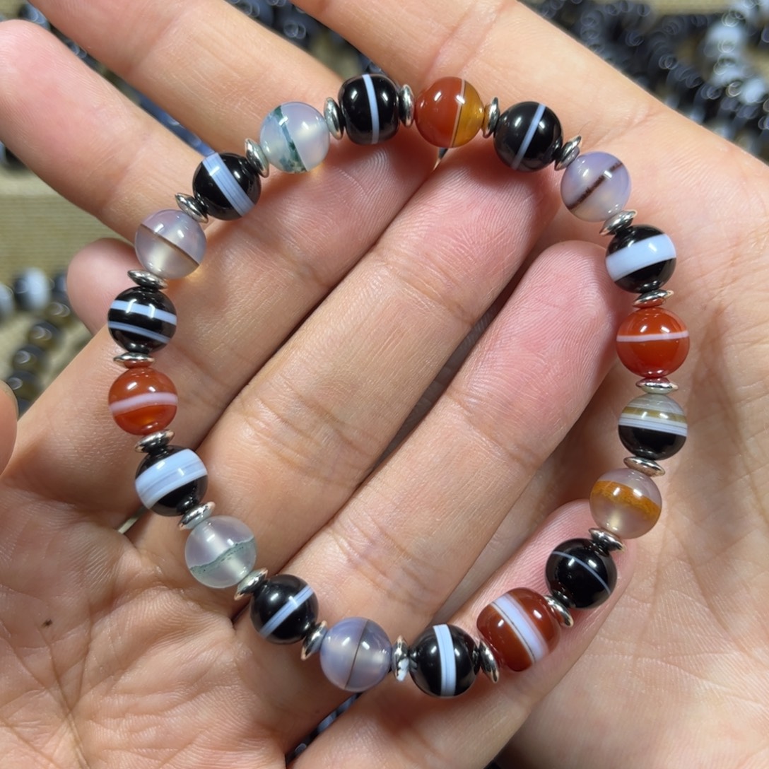 玛瑙/玉髓未镶嵌手链