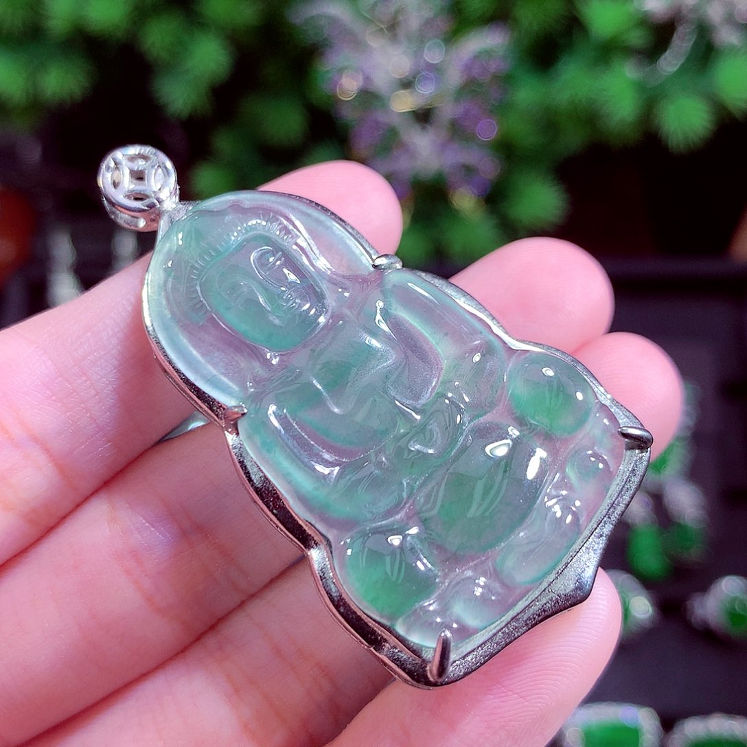 颈饰未镶嵌翡翠天然