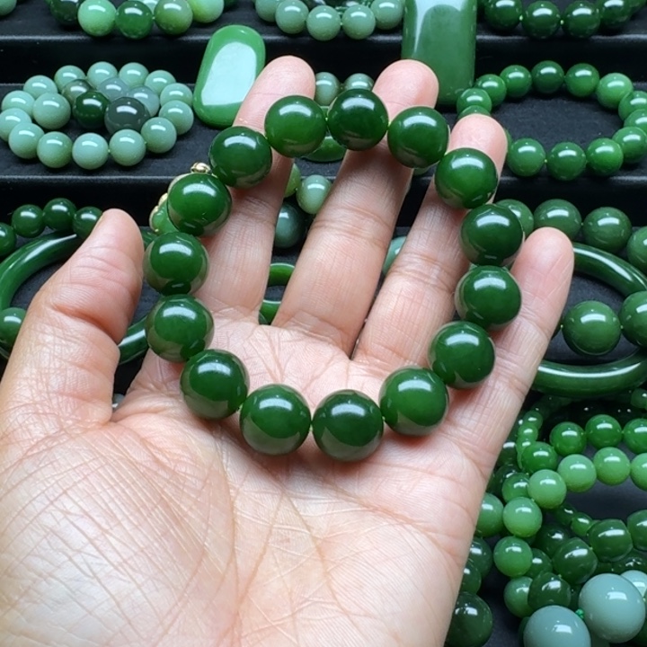 和田玉（碧玉）手串未镶嵌