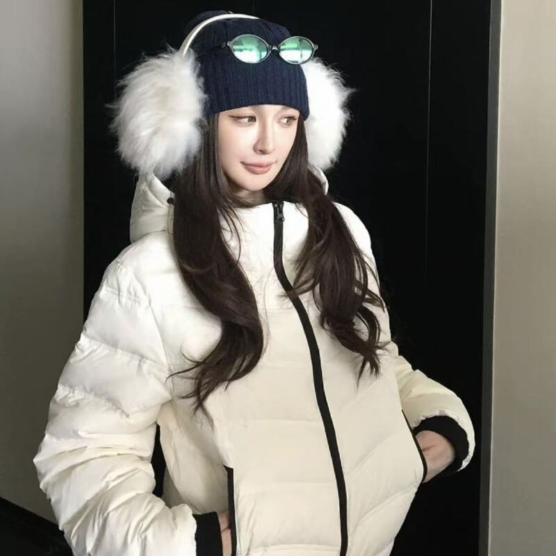 新韩版排骨棉服女新款轻薄修身短款加厚显瘦运动连帽外套潮棉衣