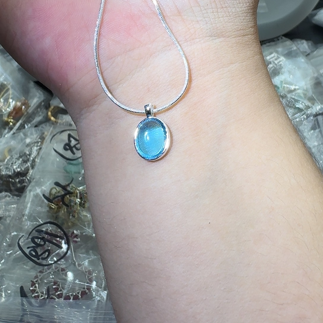 银S925镶嵌戒指水晶