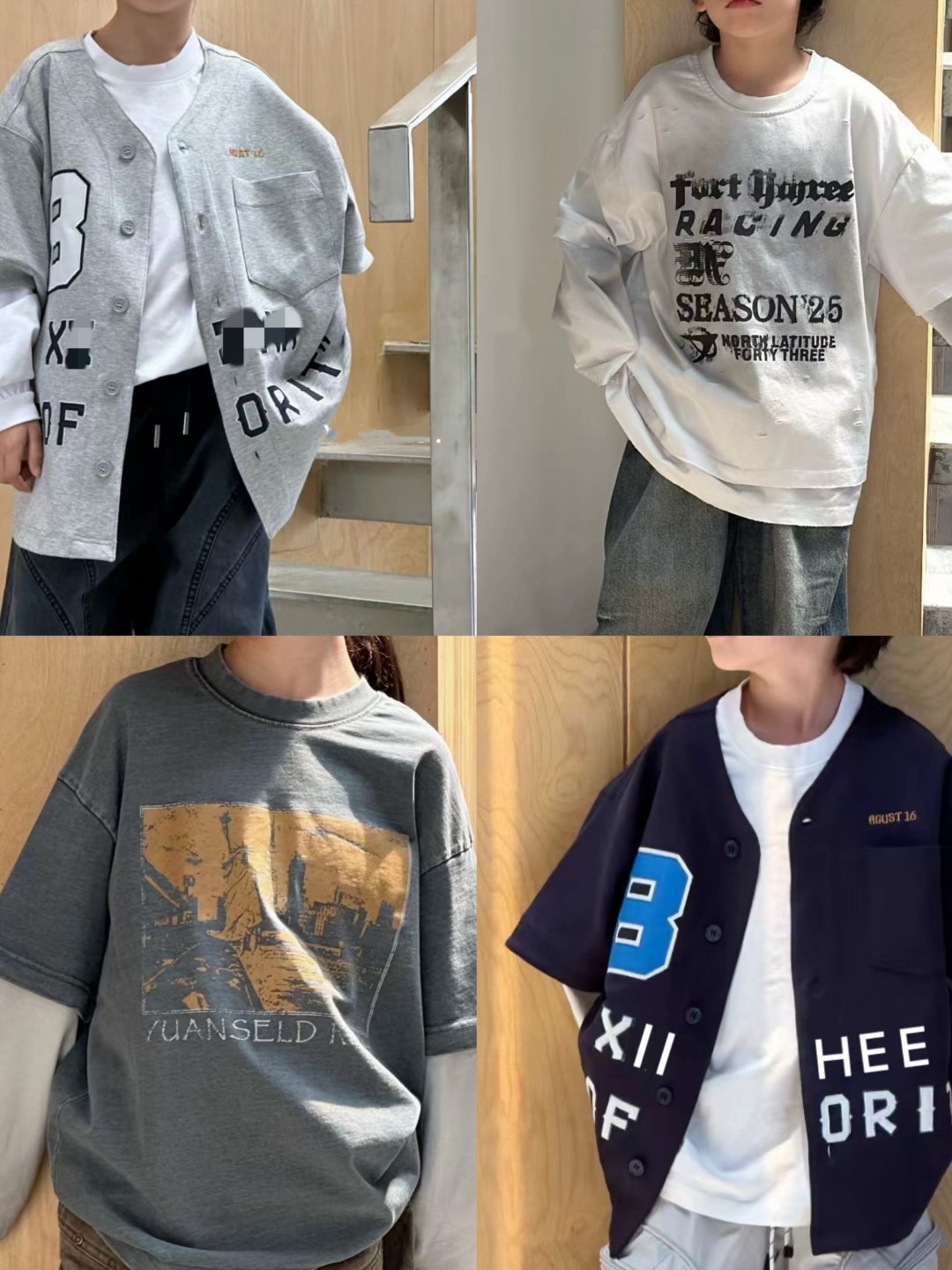  YJ CHOSEN丨G201-289丨25秋上衣系列丨休闲工装丨潮街舞  | 阔版