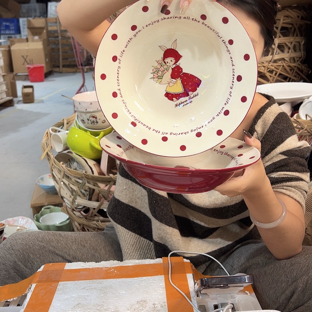 潮州陶瓷餐具微瑕8.5寸