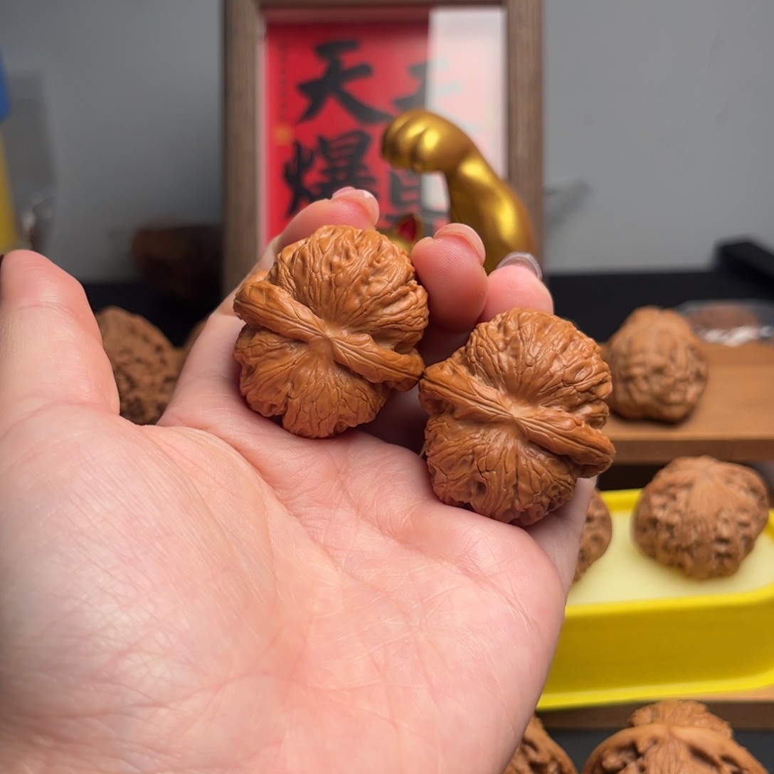 文玩核桃把件元宝40修打底