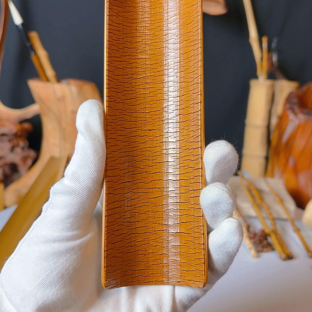 竹香*大漆龟裂纹茶则茶具零配