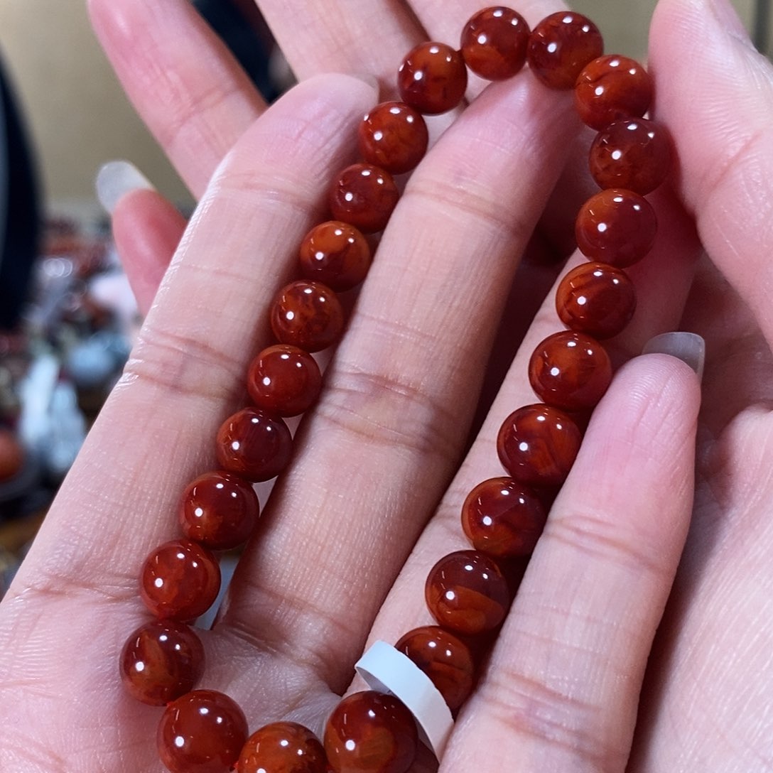 未镶嵌单圈8m原矿南红玛瑙格*思