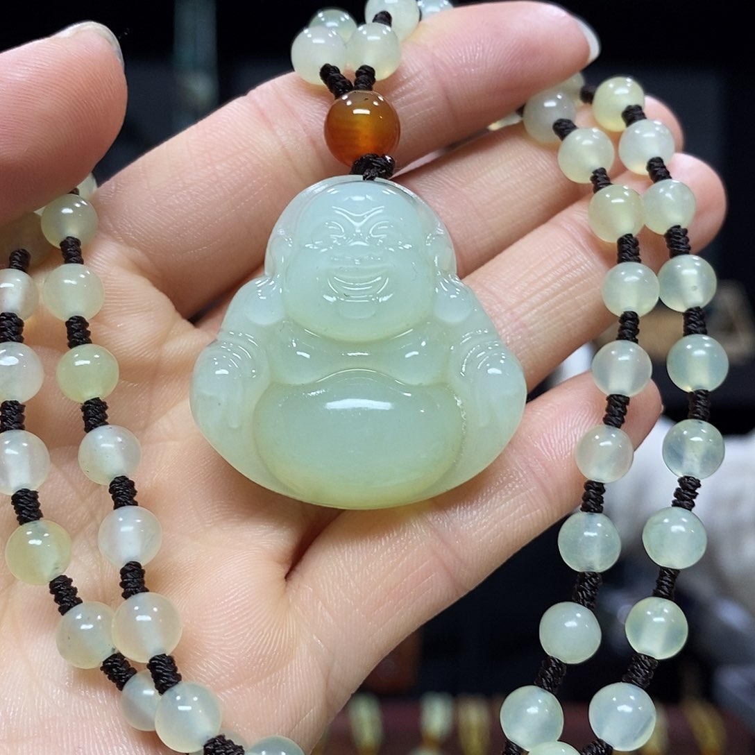 岫玉挂件吊坠手链未镶嵌