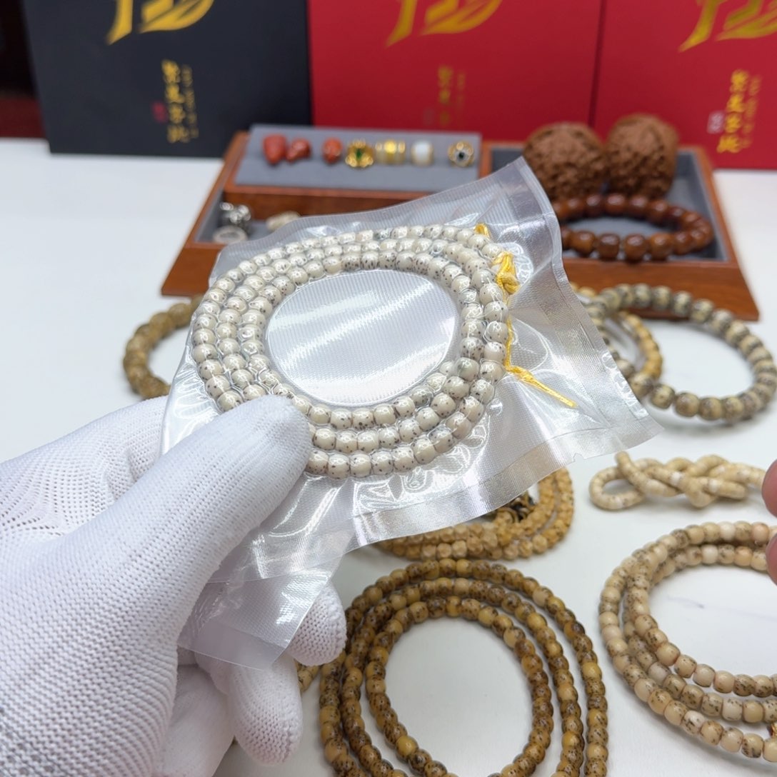 星月菩提手串8灭世糯冰石玉河豚6左右108