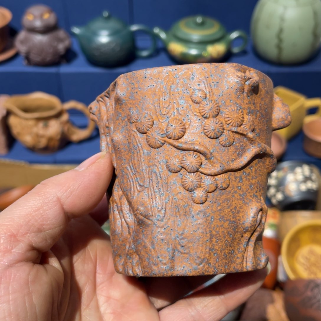 原矿紫砂手工主人杯