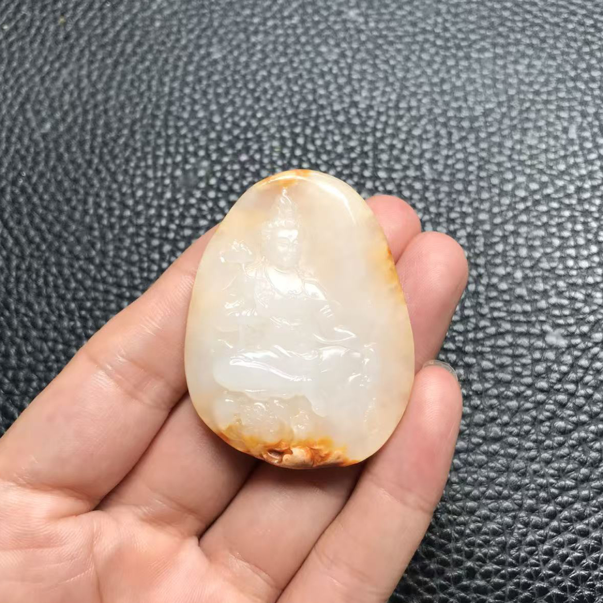 和田玉观音，实物漂亮