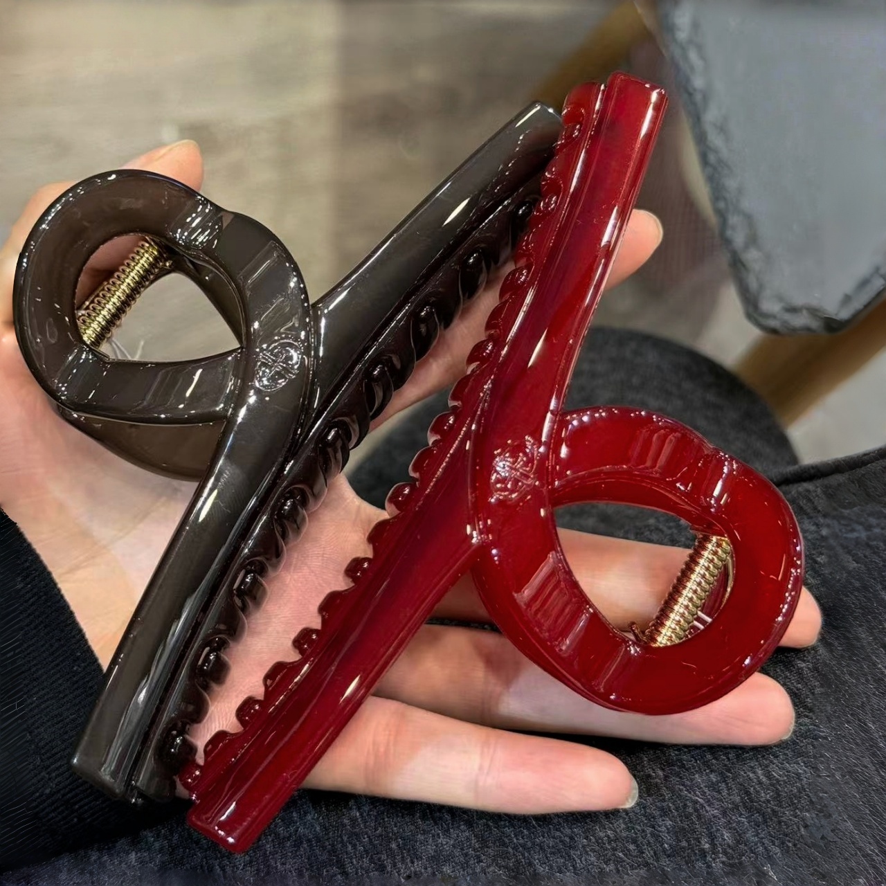 韩国进口大号醋酸抓夹发饰高级感鲨鱼夹发卡后脑勺盘发夹头饰发抓