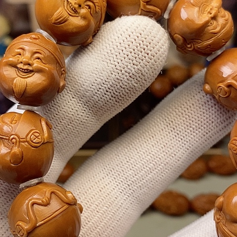 橄榄核手串/手链ღ****橄榄核财神头