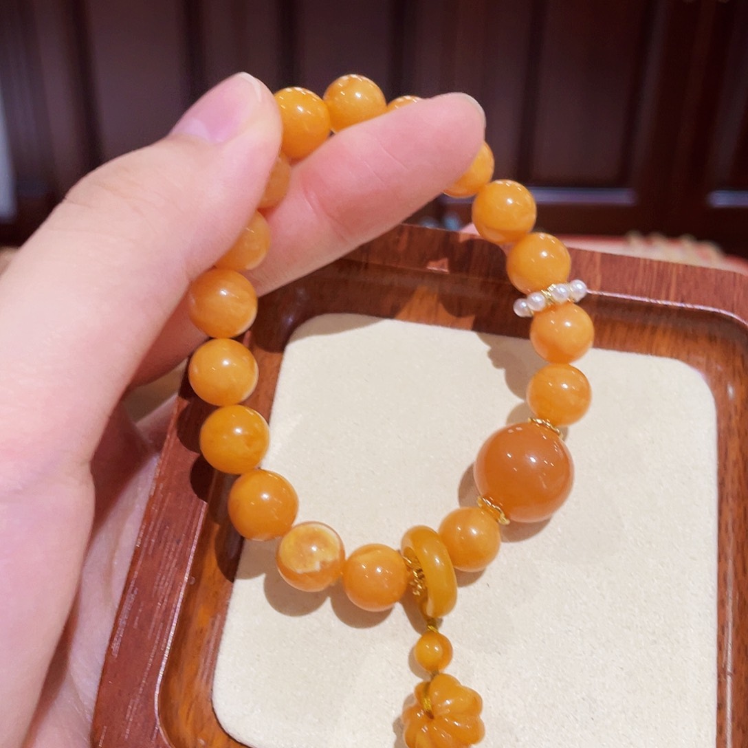 蜜蜡手链未镶嵌手串