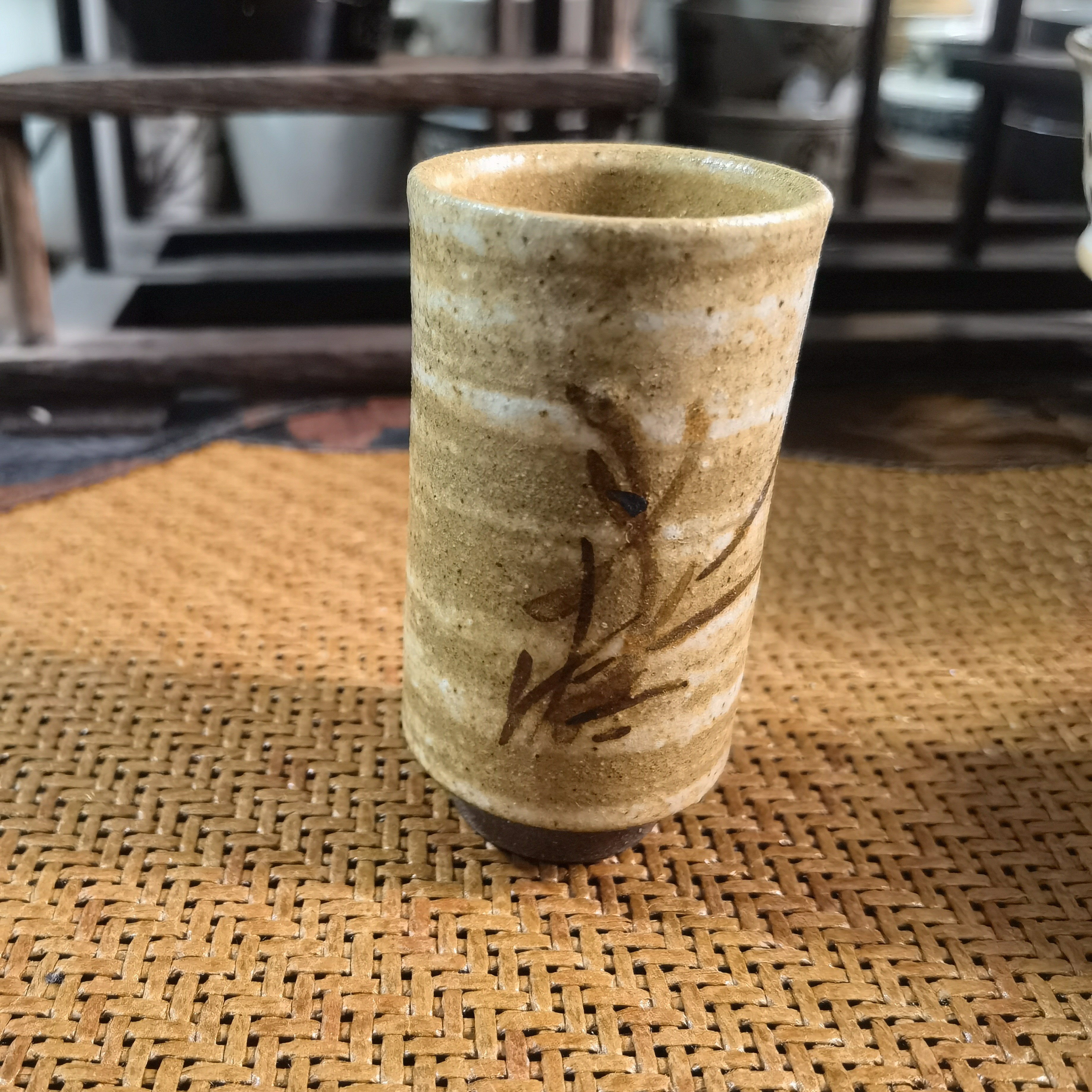 磁州窑粗陶泥闻香杯