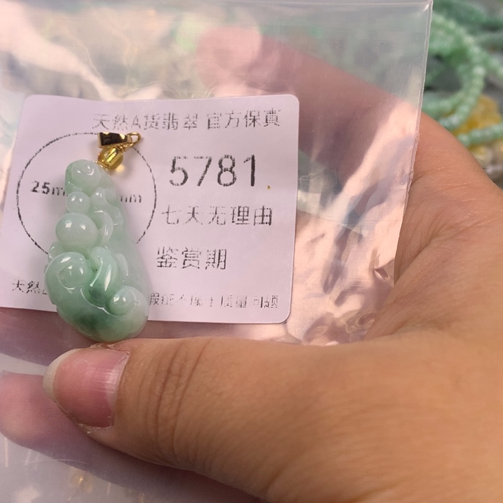 翡翠未镶嵌吊坠(不含链)