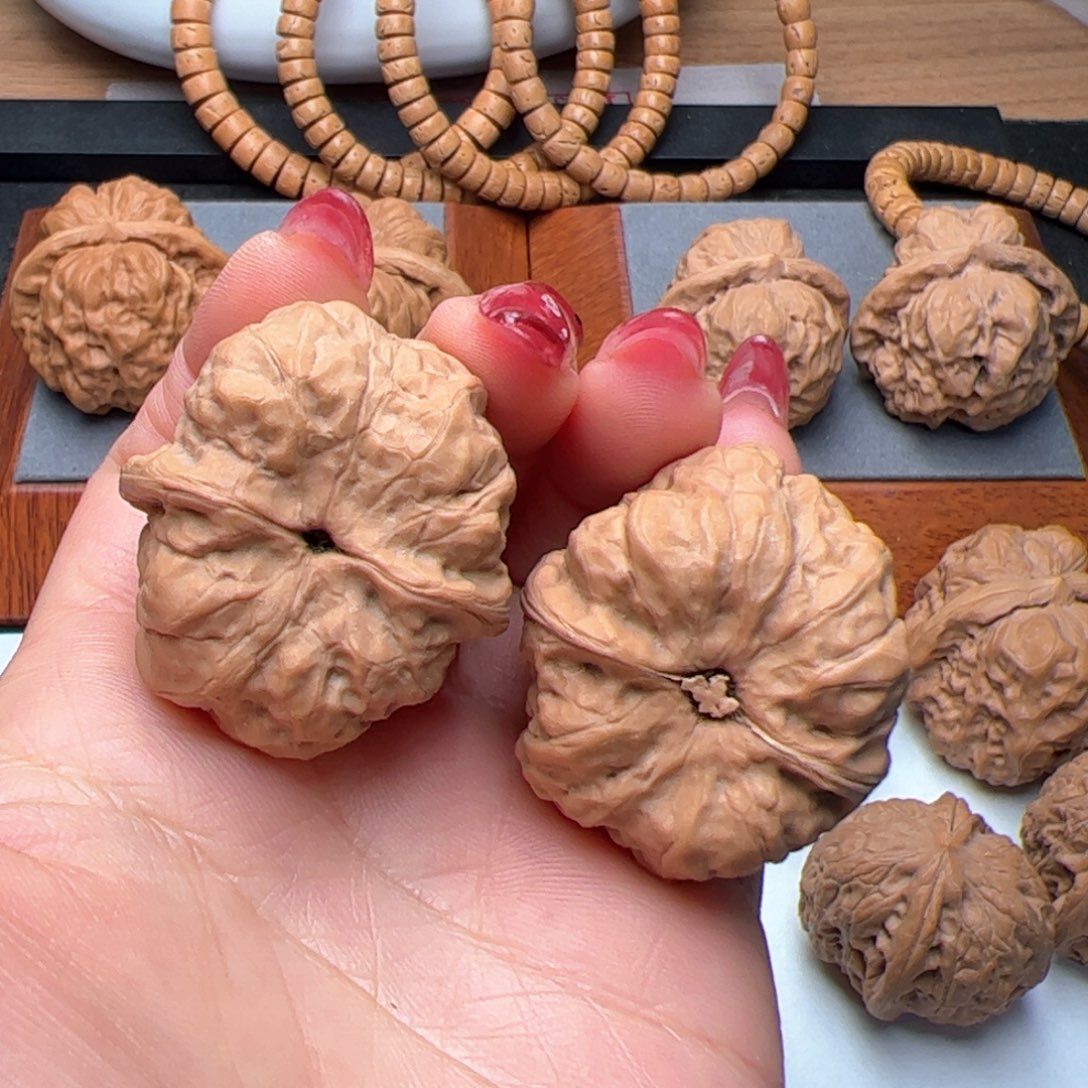 文玩核桃把件蛤蟆34全