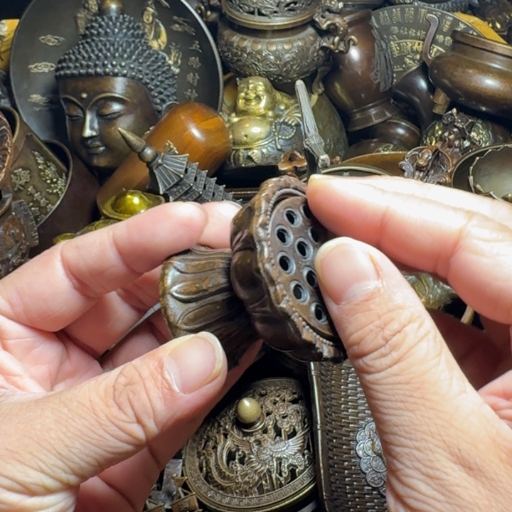 铜器摆件收收藏藏
