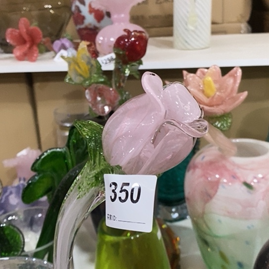 琉璃花瓶高50厘米宽6