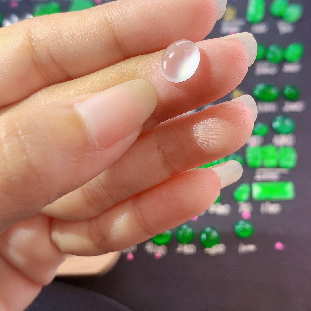 【闪购商品】翡翠未镶嵌颈饰白钢蛋