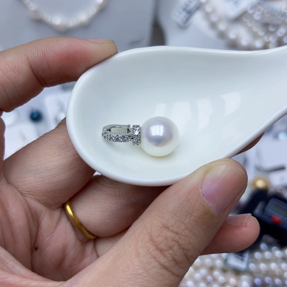 淡水珍珠颈饰银S925镶嵌