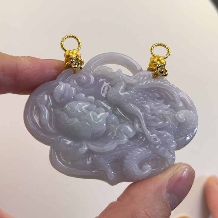 翡翠吊坠(赠链)未镶嵌代编织