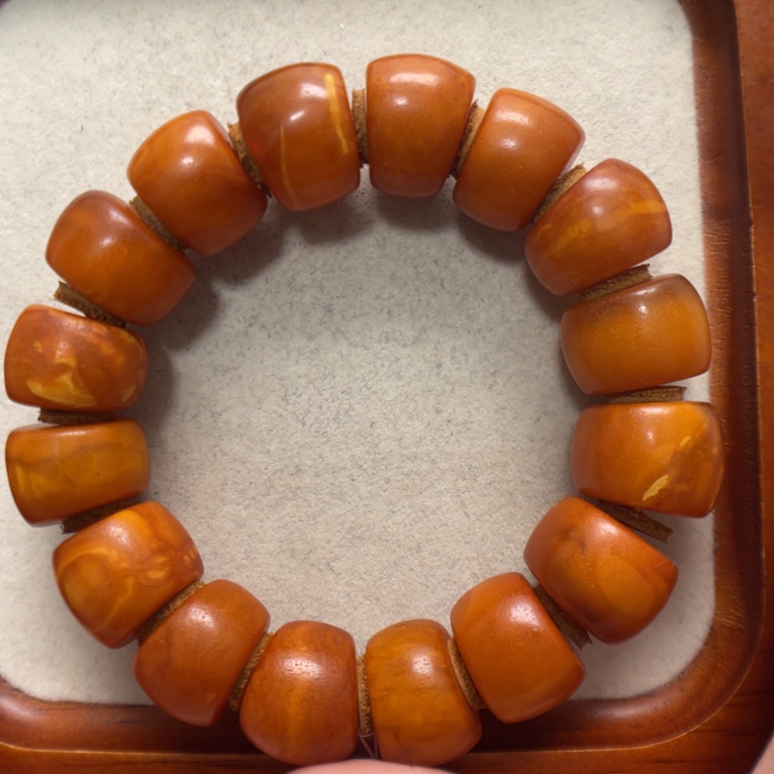 蜜蜡未镶嵌手串蜜蜡