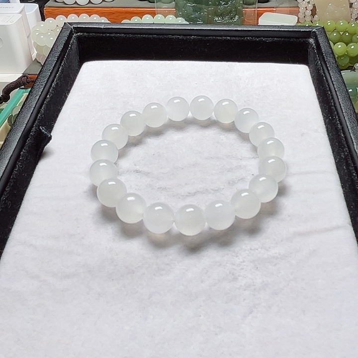 和田玉手串未镶嵌卧*