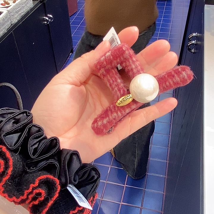 布艺非金属新款半抓抓夹新年款