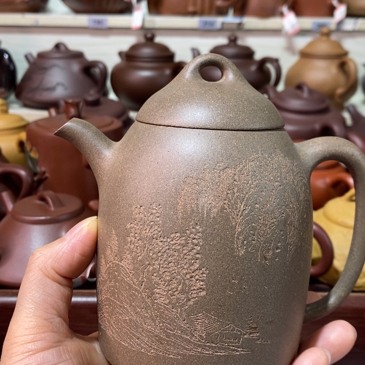 茶壶紫砂微瑕处理一把