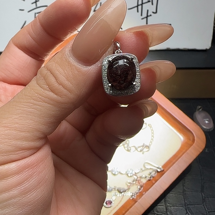 水晶银S925镶嵌戒指